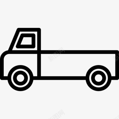 送货卡车物流运输直达图标图标