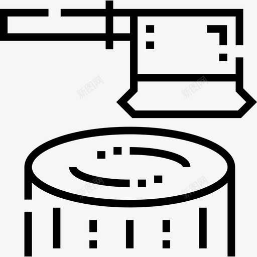 斧头户外活动20直线图标svg_新图网 https://ixintu.com 户外活动20 斧头 直线