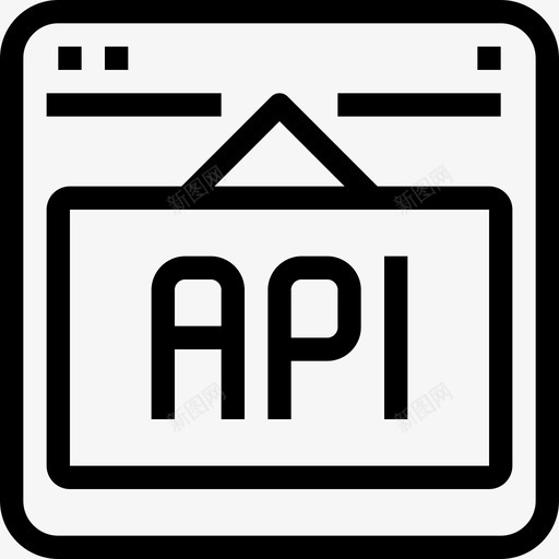 Api编程24线性图标svg_新图网 https://ixintu.com Api 线性 编程24