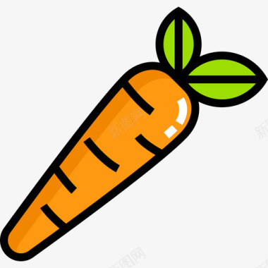 胡萝卜农业2原色图标图标