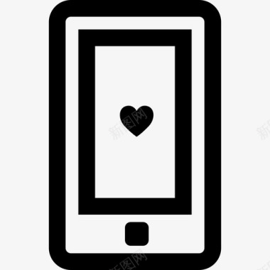 手机爱情和浪漫11直系图标图标