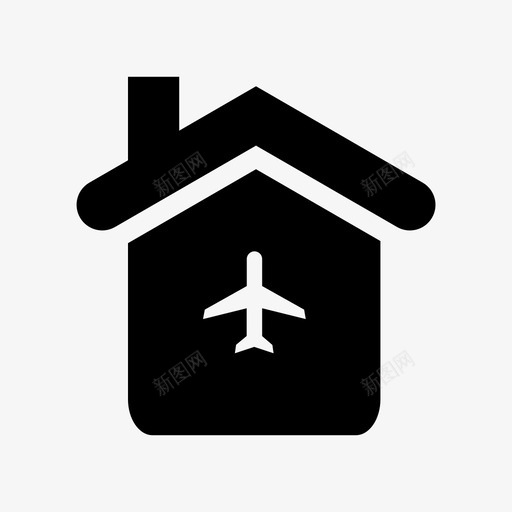家用飞机家用建筑图标svg_新图网 https://ixintu.com 家用建筑 家用飞机