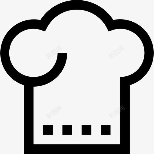 厨师帽烹饪食品和饮料直系图标svg_新图网 https://ixintu.com 厨师帽 烹饪食品和饮料 直系