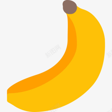 香蕉食品89扁平图标图标