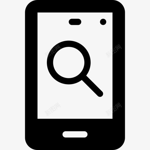 搜索移动电话2填充图标svg_新图网 https://ixintu.com 填充 搜索 移动电话2