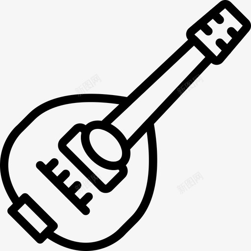 吉他音乐和乐器7线性图标svg_新图网 https://ixintu.com 吉他 线性 音乐和乐器7