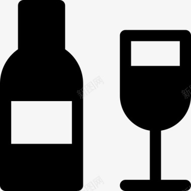 葡萄酒野餐27装满图标图标