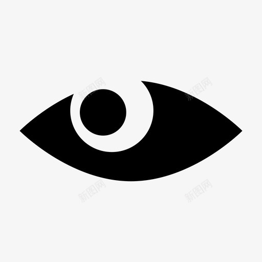 眼睛圆圈焦点图标svg_新图网 https://ixintu.com 伊莉普斯 圆圈 焦点 看 眼睛