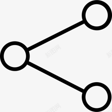 共享计算机网络和数据库线性图标图标