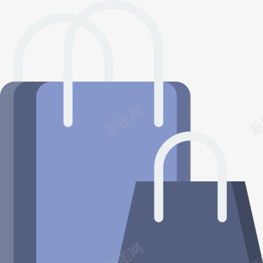 购物袋购物39扁平图标图标