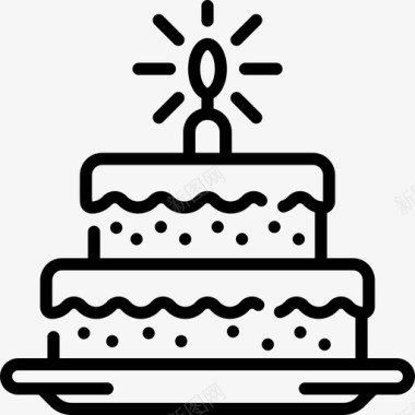 蛋糕生日53直系图标图标
