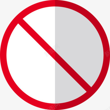 禁止交通标志4平面图标图标