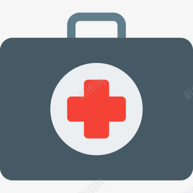 急救箱医疗保健3扁平图标图标