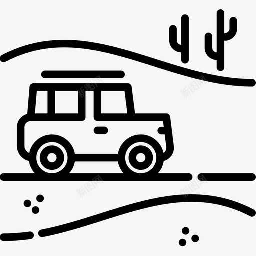 野生动物园沙漠8号直线型图标svg_新图网 https://ixintu.com 沙漠8号 直线型 野生动物园