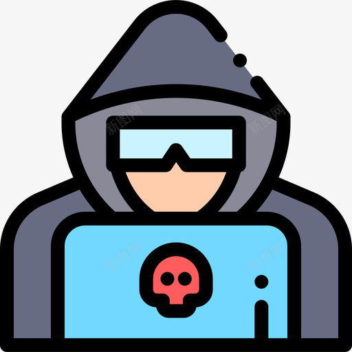 HackerHacker15线性颜色图标svg_新图网 https://ixintu.com Hacker Hacker15 线性颜色