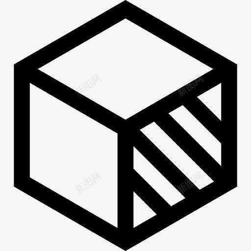 立方体艺术与2线性图标svg_新图网 https://ixintu.com 立方体 线性 艺术与设计2