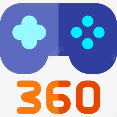 游戏板360视图12平面图标图标