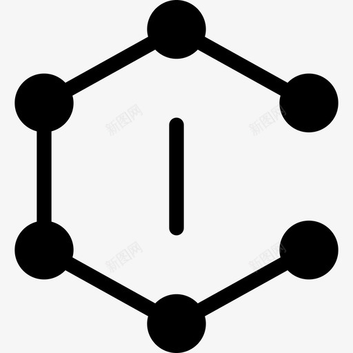 分子科学21填充图标svg_新图网 https://ixintu.com 分子 填充 科学21