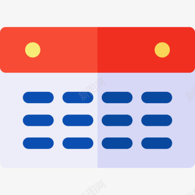 日历日历和日期平面图标图标