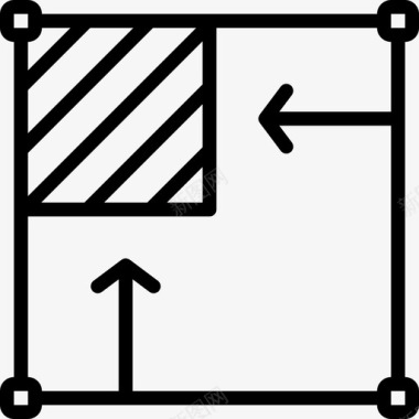 框架桌面出版4线性图标图标