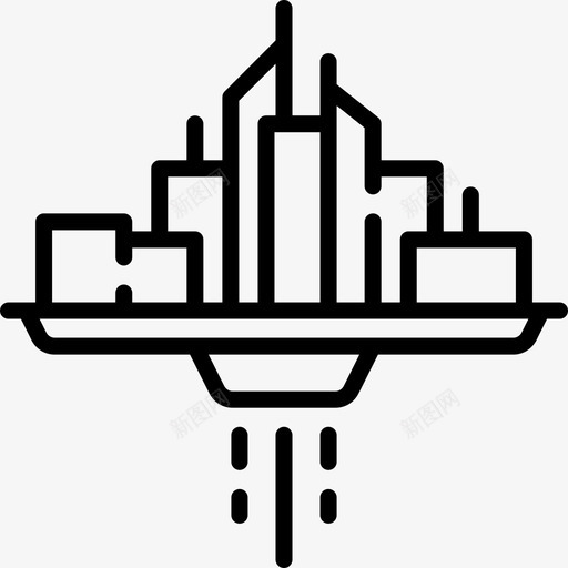 城市未来科技15线性图标svg_新图网 https://ixintu.com 城市 未来科技15 线性