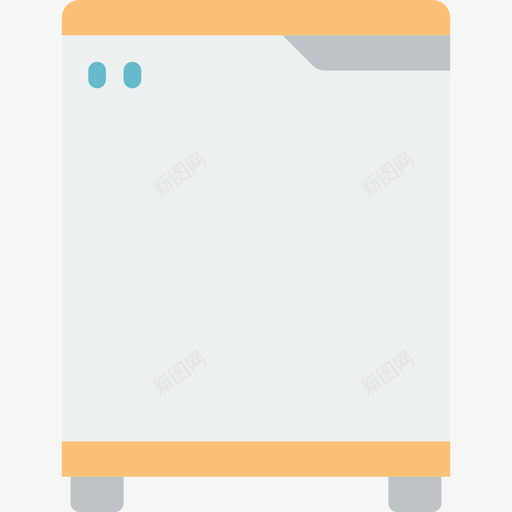 冰箱家用电器3平板图标svg_新图网 https://ixintu.com 冰箱 家用电器3 平板