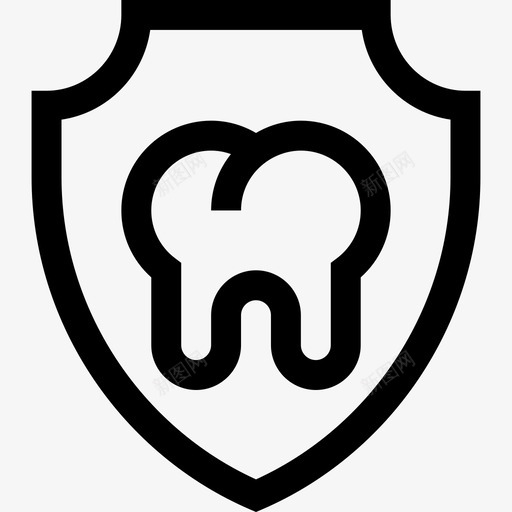 牙科保险5直系图标svg_新图网 https://ixintu.com 保险5 牙科 直系