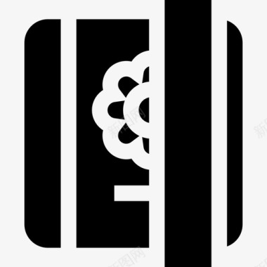 日记艺术与6填充图标图标