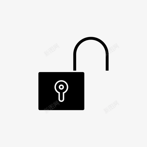 解锁图标安全安全图标字形样式svg_新图网 https://ixintu.com 安全 安全图标字形样式 解锁图标