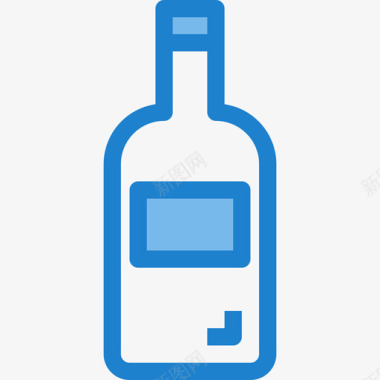酒精饮料11蓝色图标图标