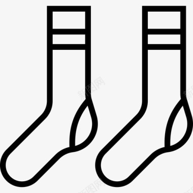 袜子溜冰鞋2直线型图标图标