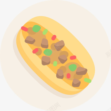 纯素食品纯素食菜肴3个平的图标图标