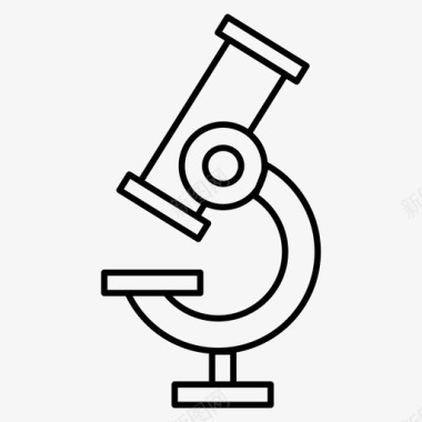 显微镜实验室科学图标图标