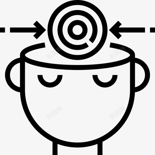 思考思考过程线性图标svg_新图网 https://ixintu.com 思考 思考过程 线性
