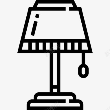 灯具家具73线性图标图标