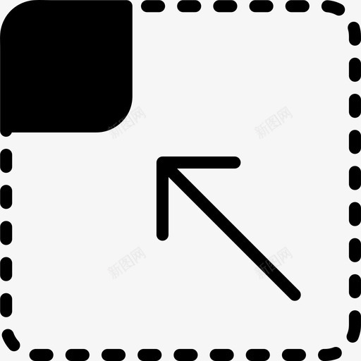 最大化方向2实心图标svg_新图网 https://ixintu.com 实心 方向2 最大化