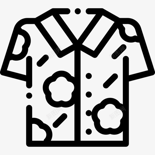 T恤热带16直纹图标svg_新图网 https://ixintu.com T恤 热带16 直纹