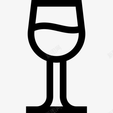 酒杯鸡尾酒14直线型图标图标