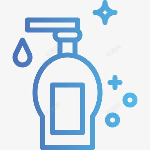 肥皂清洁25梯度图标svg_新图网 https://ixintu.com 梯度 清洁25 肥皂