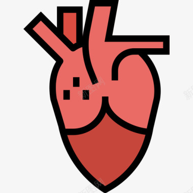 心脏医学99线性颜色图标图标