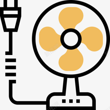 风扇技术设备2黄影图标图标