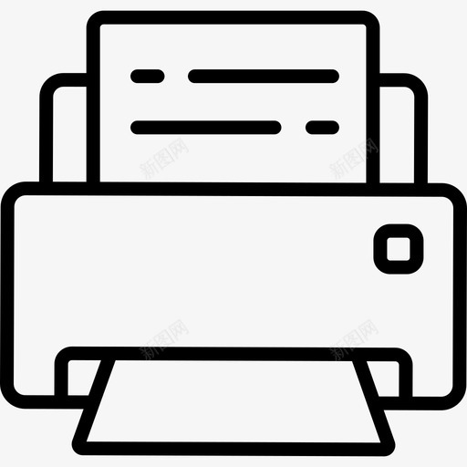 打印机计算机部件3线性图标svg_新图网 https://ixintu.com 打印机 线性 计算机部件3