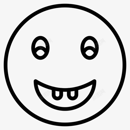 表情符号喜气洋洋表情图标svg_新图网 https://ixintu.com 喜气洋洋 快乐 笑脸和表情线第一卷 脸 表情 表情符号