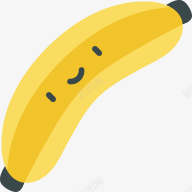 香蕉热带13扁平图标图标
