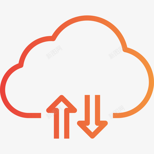 云计算网络和数据库9梯度图标svg_新图网 https://ixintu.com 云计算 梯度 网络和数据库9
