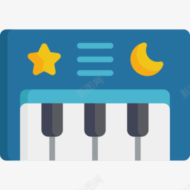 钢琴玩具16平的图标图标