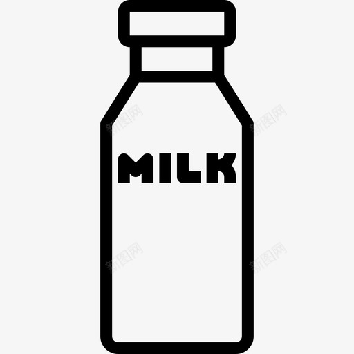 牛奶咖啡店48直线型图标svg_新图网 https://ixintu.com 咖啡店48 牛奶 直线型