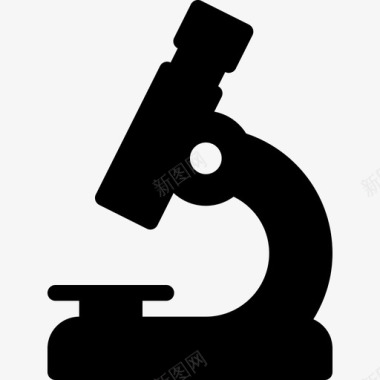 显微镜科学21填充图标图标