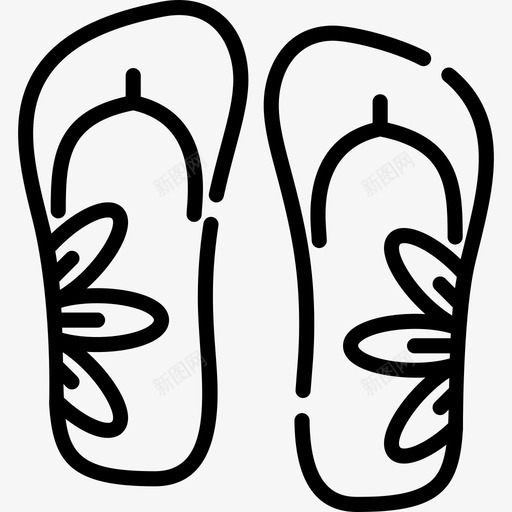 凉鞋夏季13直纹图标svg_新图网 https://ixintu.com 凉鞋 夏季13 直纹