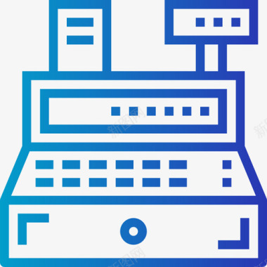 出纳电子商务64梯度图标图标